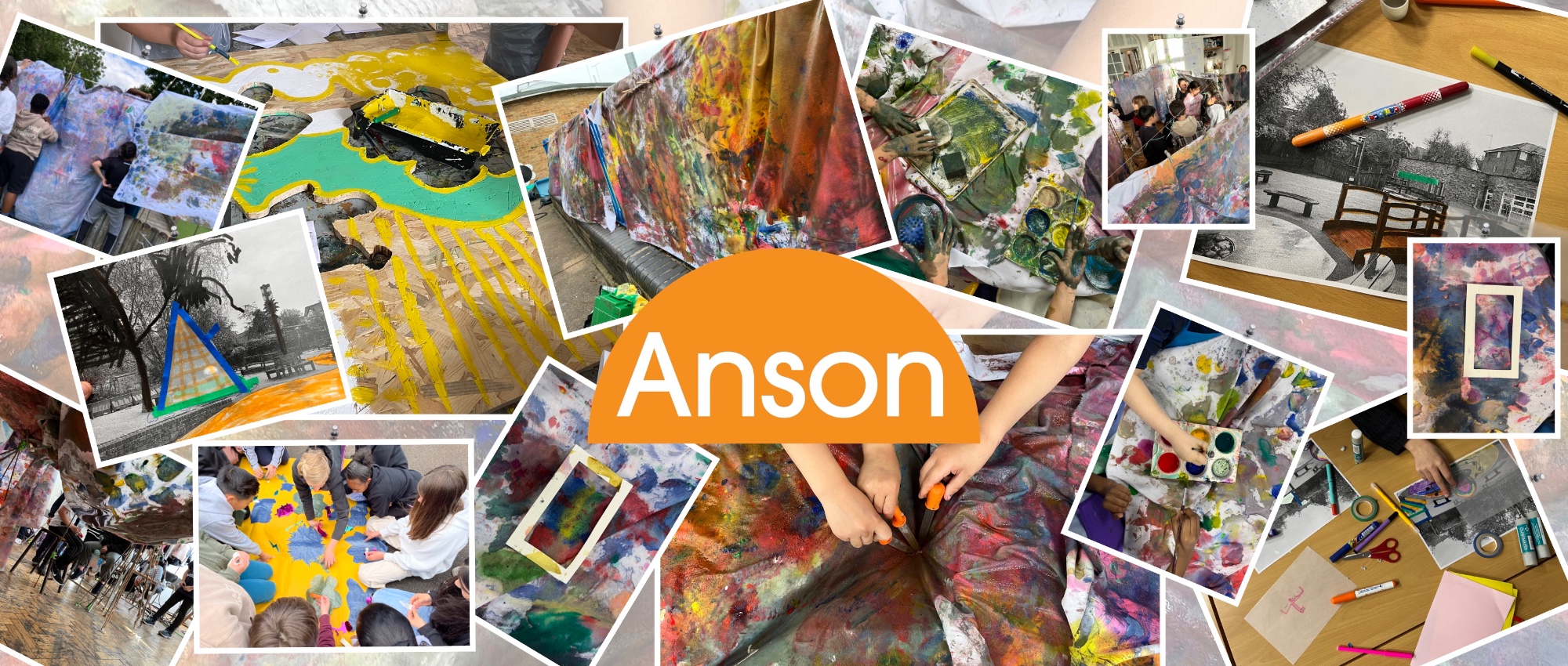 Pupils outside Anson Primary School