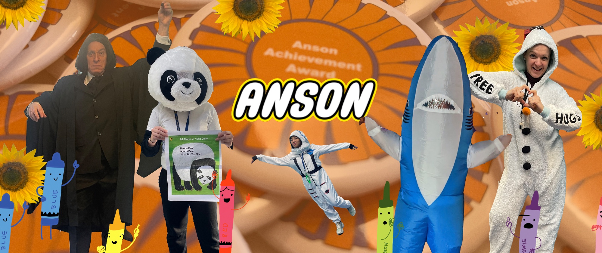 Pupils at Anson Primary School